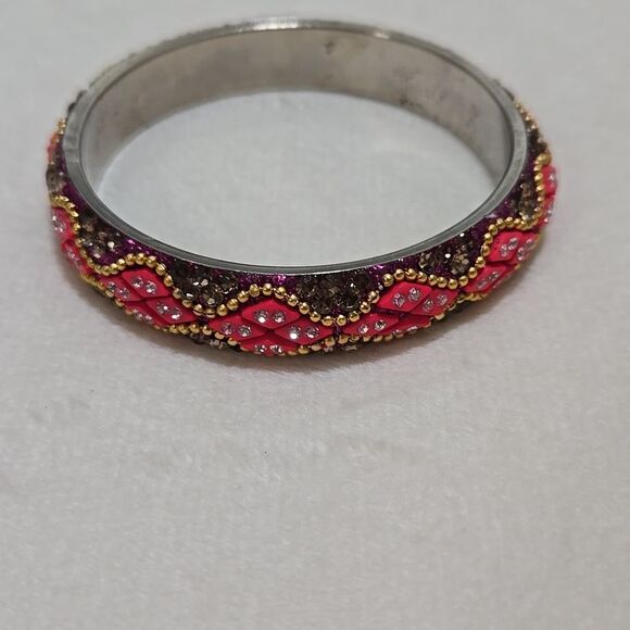 Rhinestone Bangle Bracelet - Picture 4 of 4